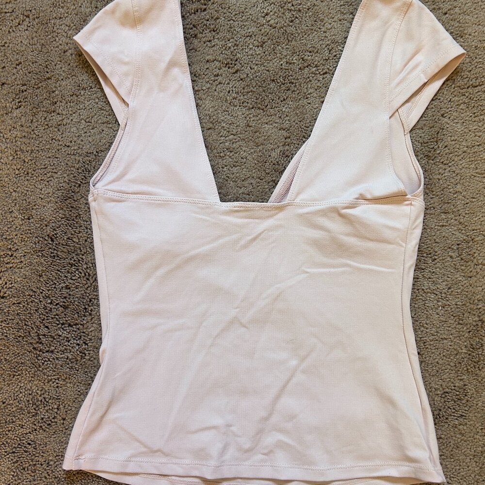 Free People Duo Corset Cami Top in Pink/Rosie